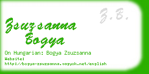 zsuzsanna bogya business card